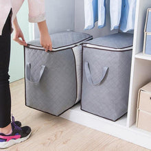 Load image into Gallery viewer, Folding Bamboo Charcoal Clothes Storage Bag