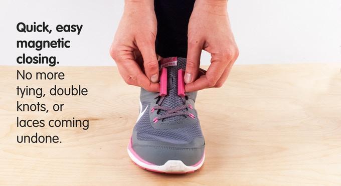 Magnetic Lacing , Never Tie Laces Again