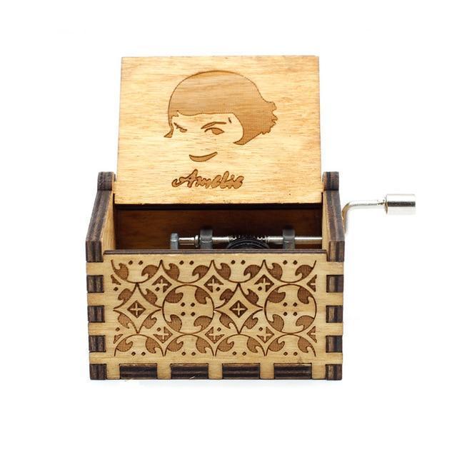 Hand Crank Wooden Music Box