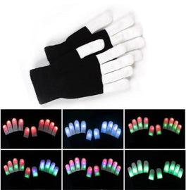 LED Glow Gloves Rave Light Flashing Finger ( 1 Pair )