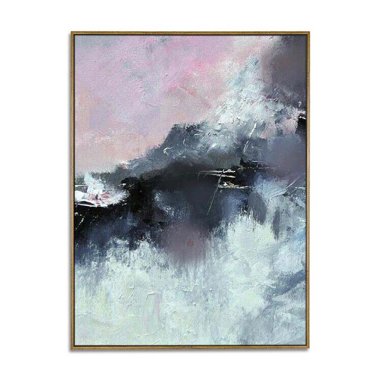 Abstract oil painting on canvas,Beautiful handmade natural scenery painting