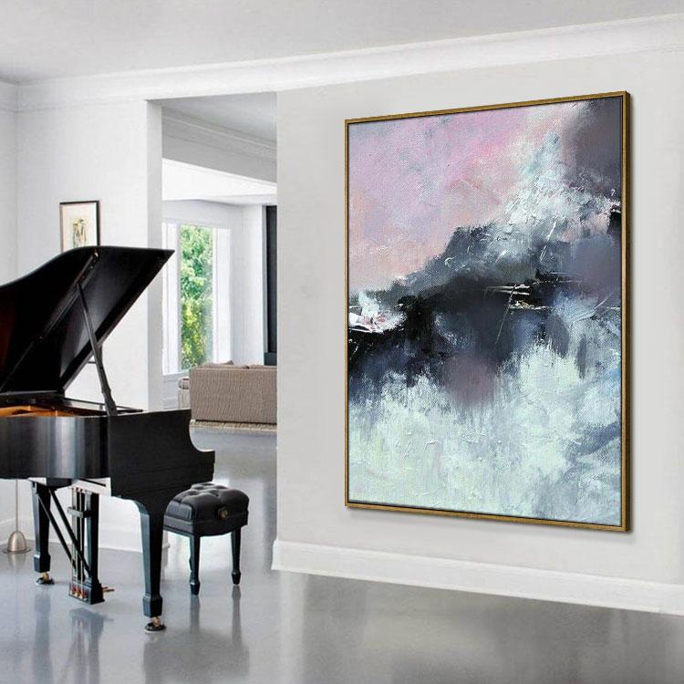 Abstract oil painting on canvas,Beautiful handmade natural scenery painting