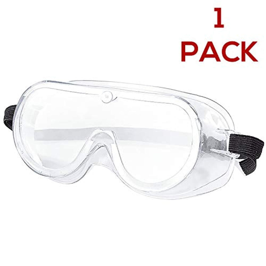 Carfia Safety Glasses with Clear Anti Fog Scratch Resistant Wrap-Around Lenses, No-Slip Grips for Construction, Shooting, Lab Work, and More!