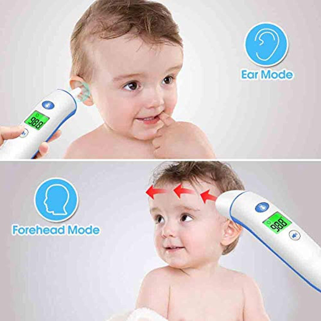 Upgraded Baby Thermometer, Digital Medical Forehead and Ear Thermometer, Kid and Adult Thermometer for Fever, Accurate Reading Infant Infrared Temporal Thermometer for Body, Surface and Room