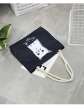 Load image into Gallery viewer, Kitten canvas bag