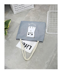 Kitten canvas bag