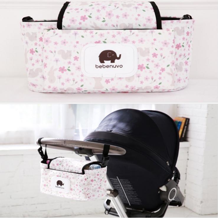 Baby Stroller Pram Pushchair Organizer Mummy Bag Nappy Diaper Storage Hanging