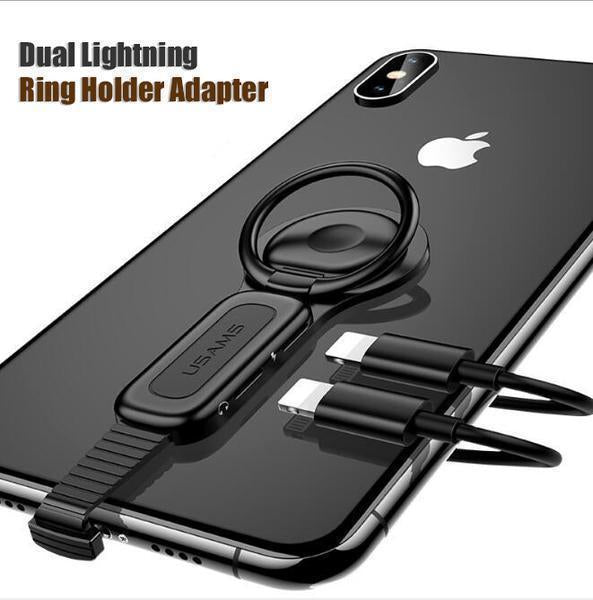 Dual-Not bending Lightning Adapter for iPhone-Fast Charge