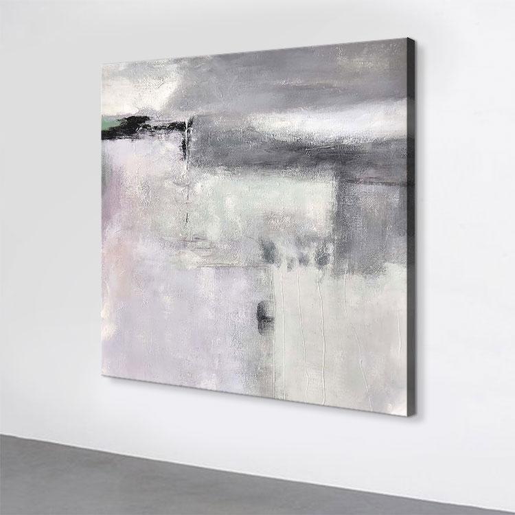Dreamy abstract painting of distant places