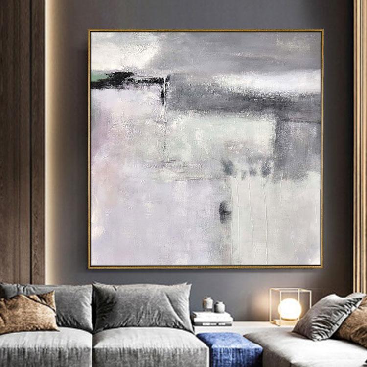 Dreamy abstract painting of distant places