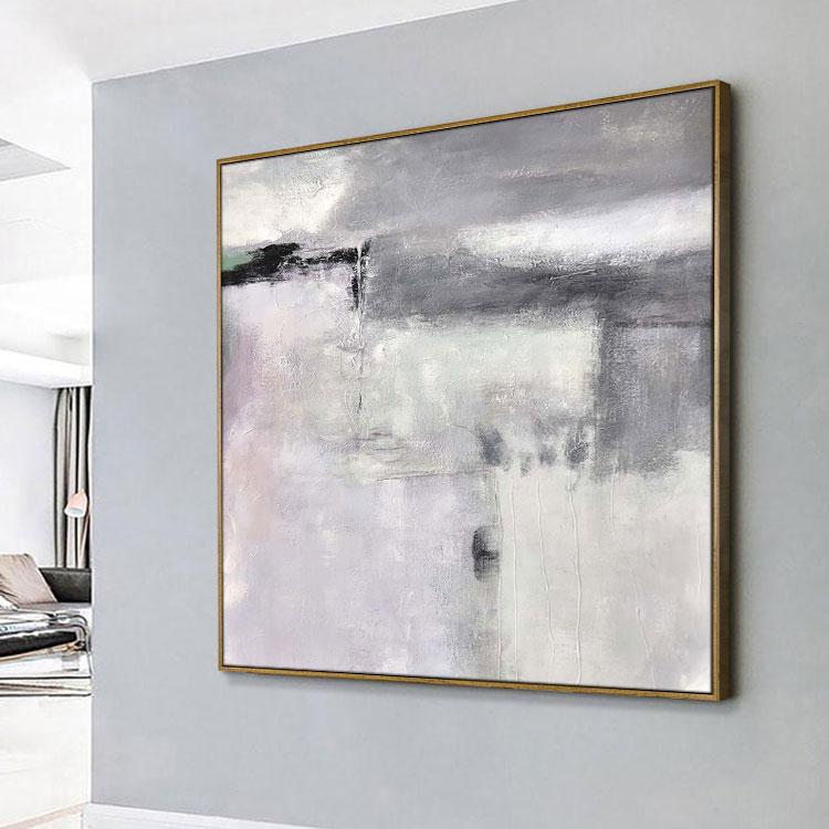 Dreamy abstract painting of distant places