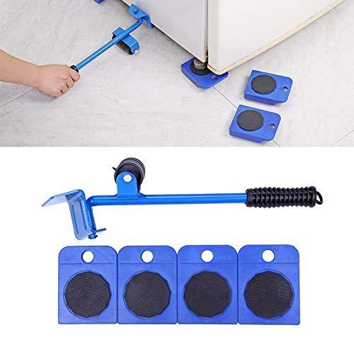 440lbs Easy Mover Kit Heavy Furniture Lifter Shift w/4 Sliders Pad Lift Moving