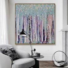 Load image into Gallery viewer, Birch forest canvas painting