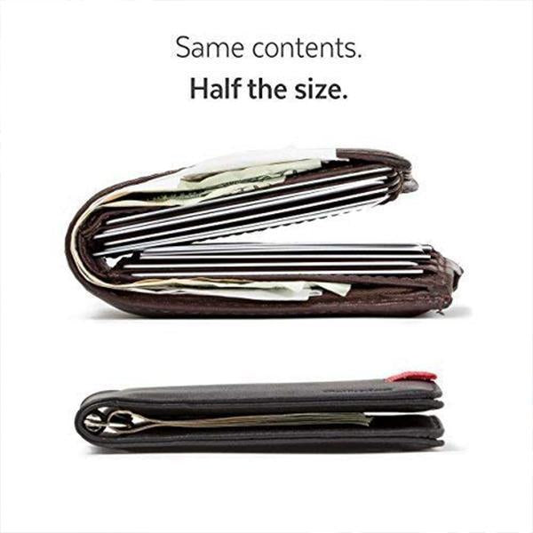 BUY 2 FREE SHIPPING--12 Cards & 30 Bills - Slim Pull-Out Wallet--50% Off Today