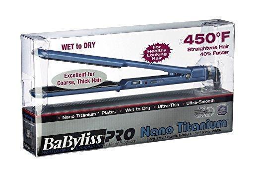 BaBylissPRO Nano Titanium-Plated Wet-to-Dry Ultra-thin Straightening Iron, 1.5 Inch 60% OFF TODAY !!