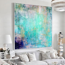 Load image into Gallery viewer, Modern abstract art blue zone