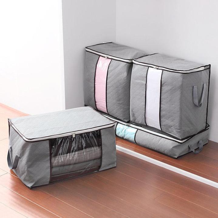 Folding Bamboo Charcoal Clothes Storage Bag