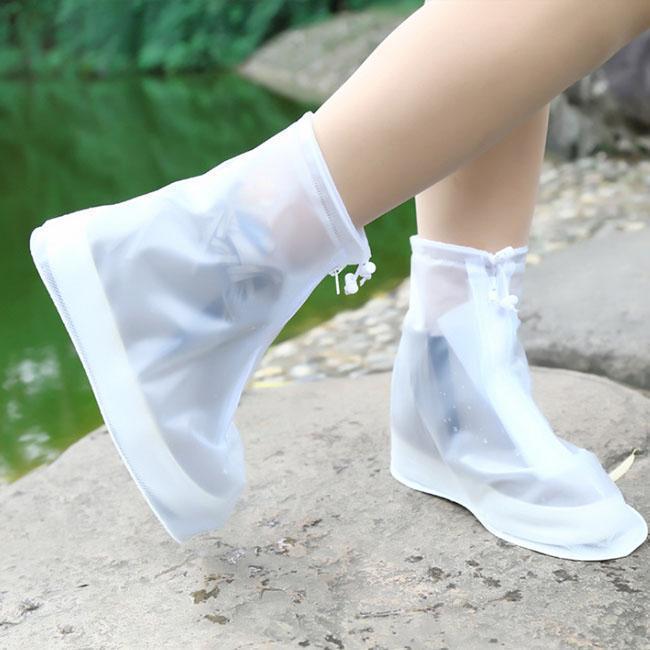 Portable rain shoe cover