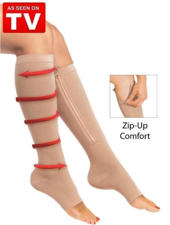 Zipper Compression Socks