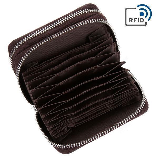 RFID Genuine Leather Card Holder