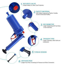 Load image into Gallery viewer, Air Powered High Pressured Drain Plunger Pump for Sink Bath Toilets