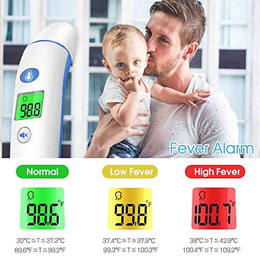 Upgraded Baby Thermometer, Digital Medical Forehead and Ear Thermometer, Kid and Adult Thermometer for Fever, Accurate Reading Infant Infrared Temporal Thermometer for Body, Surface and Room