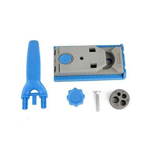 Woodworking Pocket Hole Jig Set Drill Guide Sleeve for Screw Doweling
