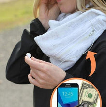Load image into Gallery viewer, Women Convertible Pocket Scarf with Zipper