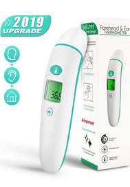 Upgraded Baby Thermometer, Digital Medical Forehead and Ear Thermometer, Kid and Adult Thermometer for Fever, Accurate Reading Infant Infrared Temporal Thermometer for Body, Surface and Room