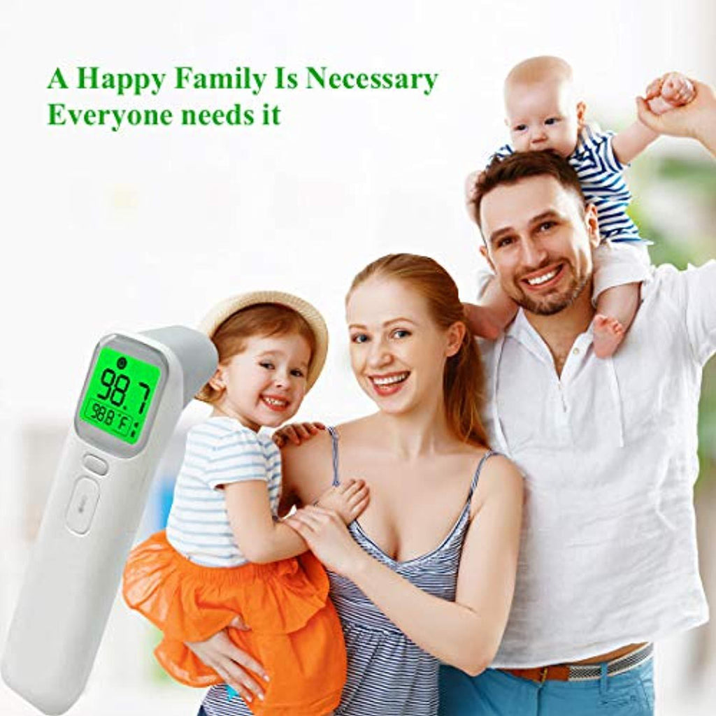 Digital Ear Thermometer - Baby Thermometer Forehead and Ear Thermometer with Fever Alarm Medical Grade Infrared Thermometer for Infants Kids & Adults Temperature Reading Device for Room/Object