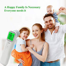 Load image into Gallery viewer, Digital Ear Thermometer - Baby Thermometer Forehead and Ear Thermometer with Fever Alarm Medical Grade Infrared Thermometer for Infants Kids &amp; Adults Temperature Reading Device for Room/Object
