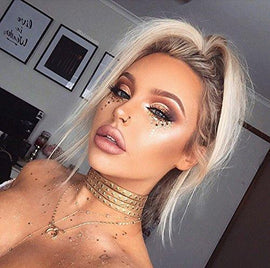 Gold  Mix Glitter Chunky Multi Purpose Dust Powder Arts &  Cosmetic Face Eye Body Nails Skin Hair Festival