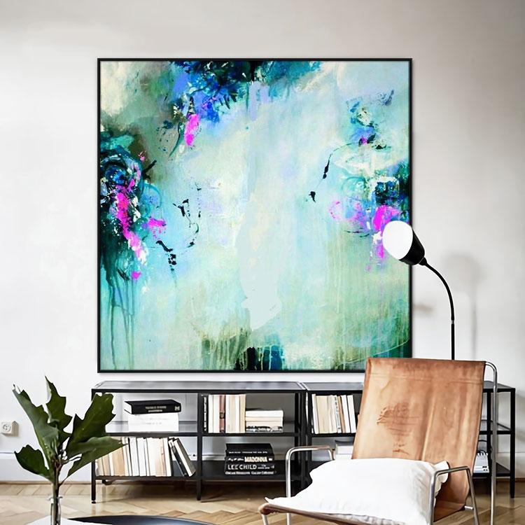 An abstract art painting. An original painting
