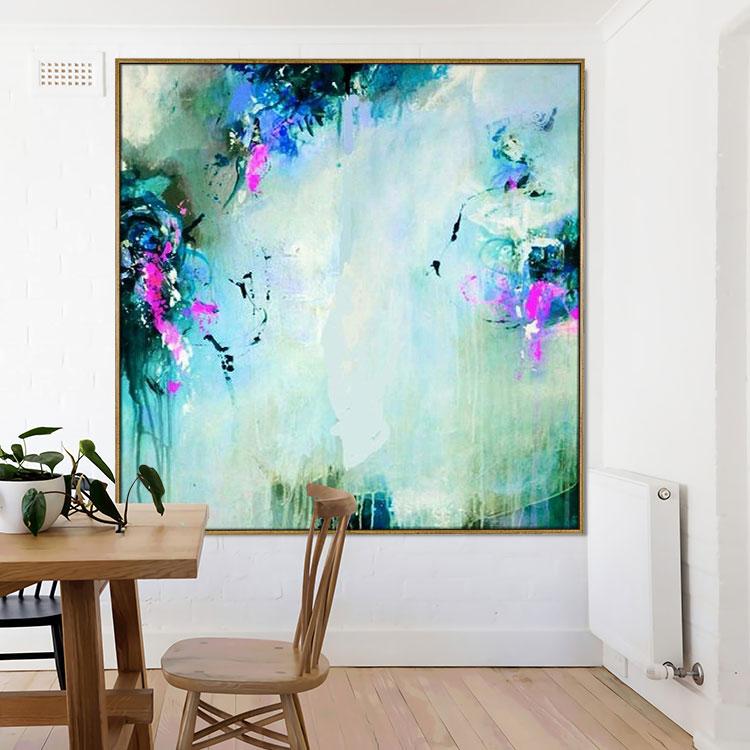 An abstract art painting. An original painting