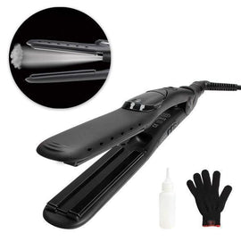 80%OFF TODAY-Steam Hair Straightener Curler 2 in 1