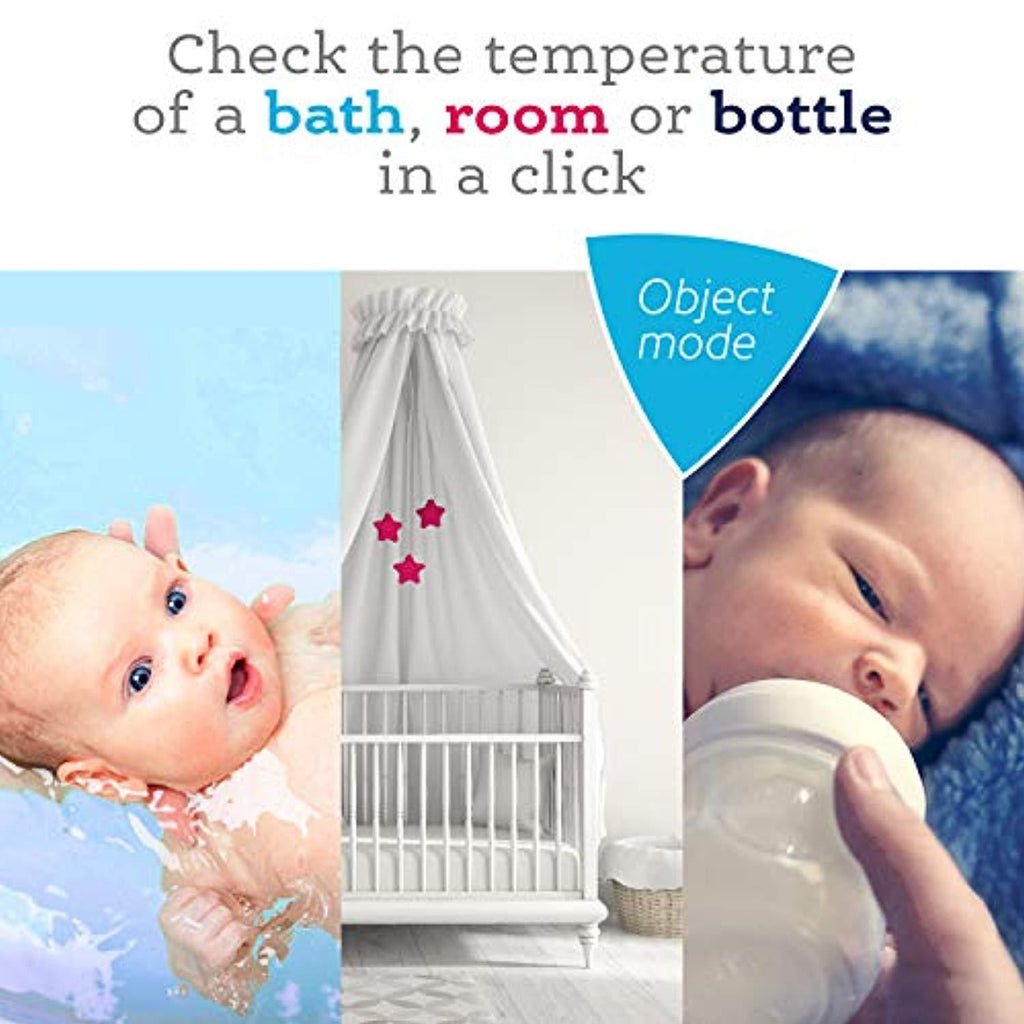 iProven Baby Thermometer Forehead - Medical Thermometer for Kids - Infant and Toddler Thermometer for Fever - No Touch Thermometer Measures at 2-6 Inch Distance - NCT-336BLU