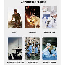 Load image into Gallery viewer, Carfia Safety Glasses with Clear Anti Fog Scratch Resistant Wrap-Around Lenses, No-Slip Grips for Construction, Shooting, Lab Work, and More!