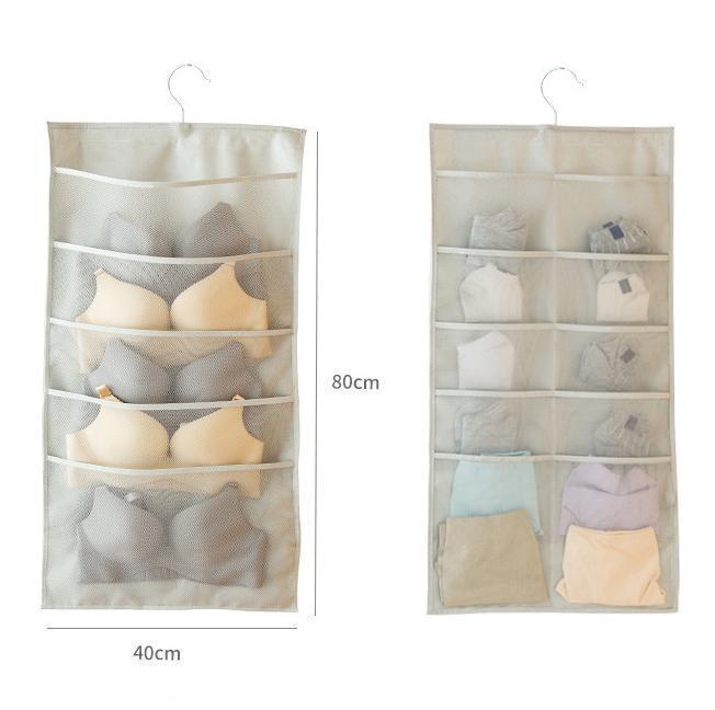 SAFEBET Both Sides Closet Wardrobe Cabinet Hanging Organizer