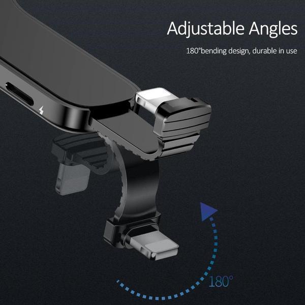 Dual-Not bending Lightning Adapter for iPhone-Fast Charge