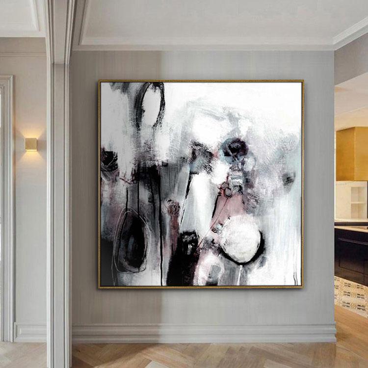 Modern art painting a scene of horror