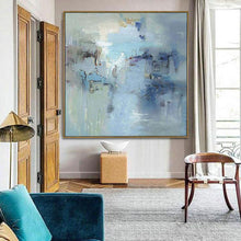 Load image into Gallery viewer, Oil painting canvas large size,After rain the empty mountain