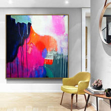 Load image into Gallery viewer, Original abstract oil painting,Blend in and change