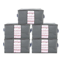 Load image into Gallery viewer, Folding Bamboo Charcoal Clothes Storage Bag