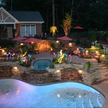 Load image into Gallery viewer, Solar Powered  Lily Flower &amp; butterfly Light