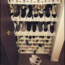 Load image into Gallery viewer, Double Deck Shoe Rack - A Space Saving Storage Solution!