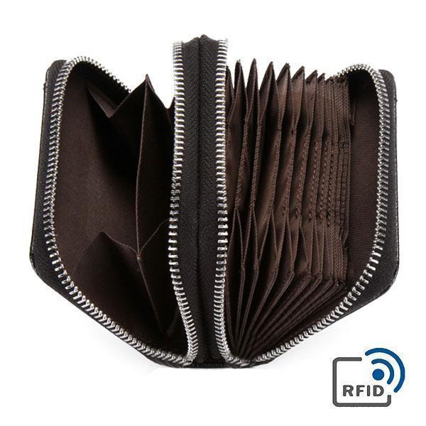 RFID Genuine Leather Card Holder