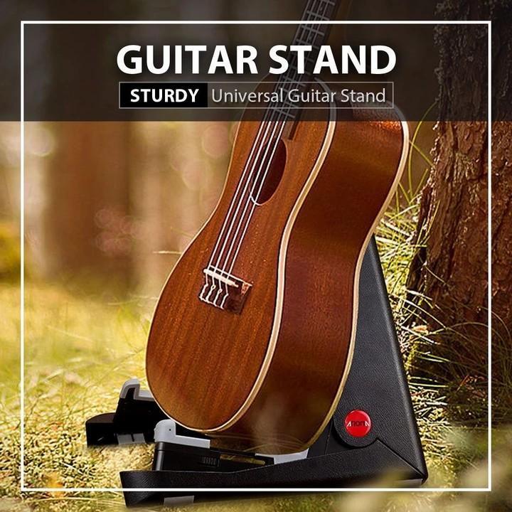 Folding A-Frame Electric Acoustic Bass Guitar Floor Stand Holder