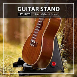 Folding A-Frame Electric Acoustic Bass Guitar Floor Stand Holder