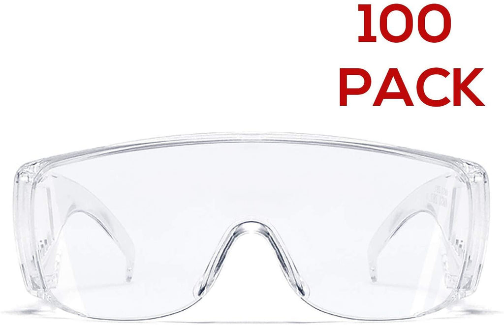 Carfia Safety Glasses with Clear Anti Fog Scratch Resistant Wrap-Around Lenses, No-Slip Grips for Construction, Shooting, Lab Work, and More!