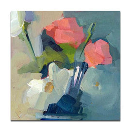 Abstract art walls decorate flowers